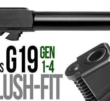Fits Glock 19 9mm Flush Fit Barrel in Plum Fits Glock 19 9mm Flush Fit Barrel in Plum - Glock Barrels - American Guns & Ammo