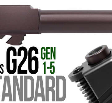 Fits Glock 19 9mm Match Straight Fluted Barrel  in Plum - Glock Barrels - American Guns & Ammo