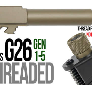Fits Glock 26 9mm Match Threaded Barrel in Radio Active Fits Glock 26 9mm Match Threaded Barrel in Radio Active - Glock Barrels - American Guns & Ammo