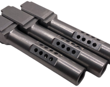 Fits Glock 19 9mm Morse Code Barrel in Naked Stainless Fits Glock 19 9mm Morse Code Barrel in Naked Stainless - Glock Barrels - American Guns & Ammo