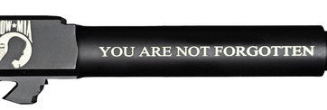 Pow Mia Logo Combat Armory barrel Fits Glock 19 9mm Match Grade Barrel Pow Mia Logo Combat Armory barrel Fits Glock 19 9mm Match Grade Barrel - Glock Barrels - American Guns & Ammo