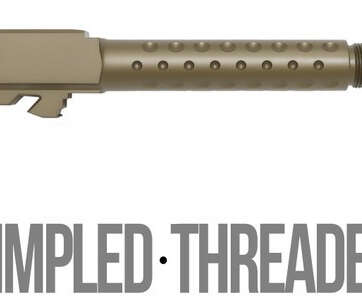 Fits Ruger RXM 9mm Match Chunky Spiral Fluted Barrel Threaded in Gold - Ruger Parts - American Guns & Ammo