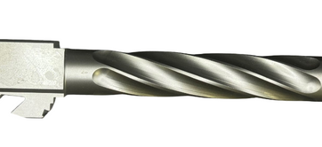 Fits Glock 17 9mm Match Thin Spiral Fluted Threaded Barrel  in Flat Gray - Glock Barrels - American Guns & Ammo