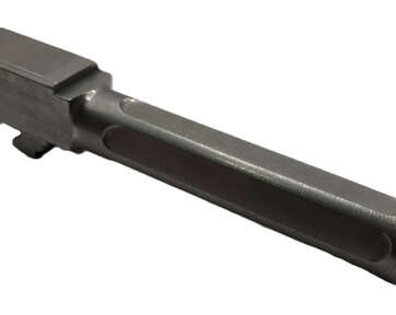 Fits Glock 19 9mm Match 5 Sided Flat Fluted Threaded Barrel in Naked Stainless Steel - Glock Barrels - American Guns & Ammo